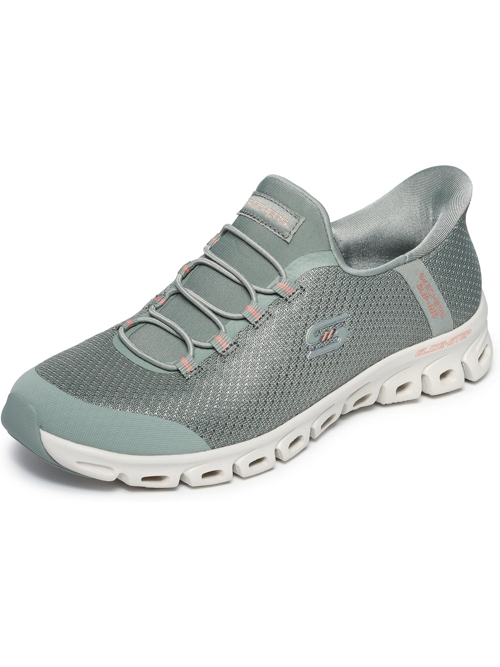 Women's Olive Closed Toe Flat Pursuit Slip In Athletic Casual Walking Sneaker